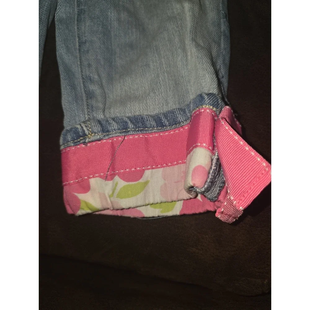 Gymboree fairy garden skirt and jeans capris size 4‎ floral Easter